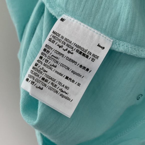 Style & Co. Womens Handkerchief Hem Pullover Blouse, Refreshing Teal, Medium - Picture 5 of 5